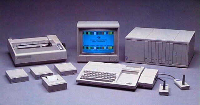 mythical Beige system with unreleased beige monitor/exp box and hexbus sidecar